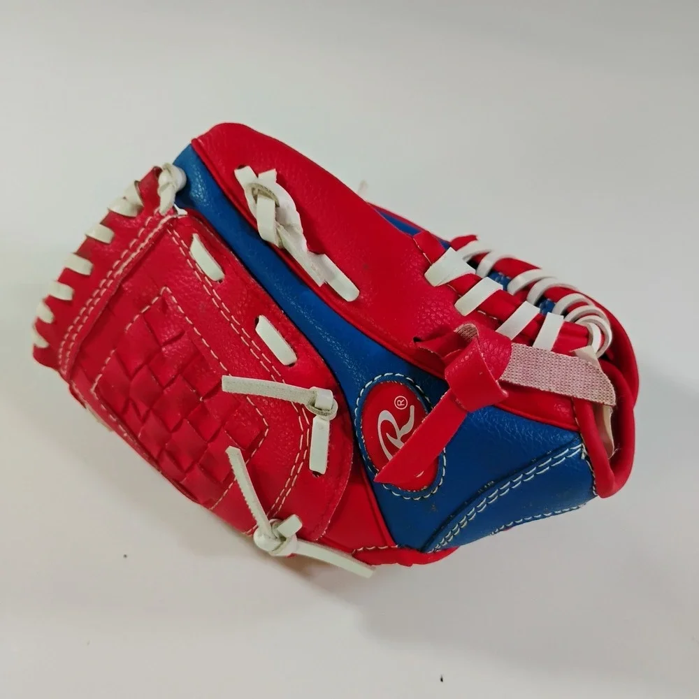 Rawlings Player Series Youth Red Blue Model: PL91SR Baseball Glove